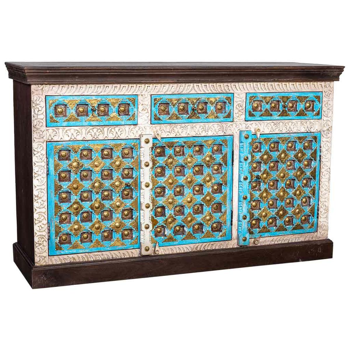 Příborník Alexandra House Living mosaz mangové dřevo 40 × 150 × 90 cm