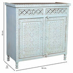 Vstupní hala Alexandra House Living modro-hnědá 43 x 94 x 95 cm – obrázek 3