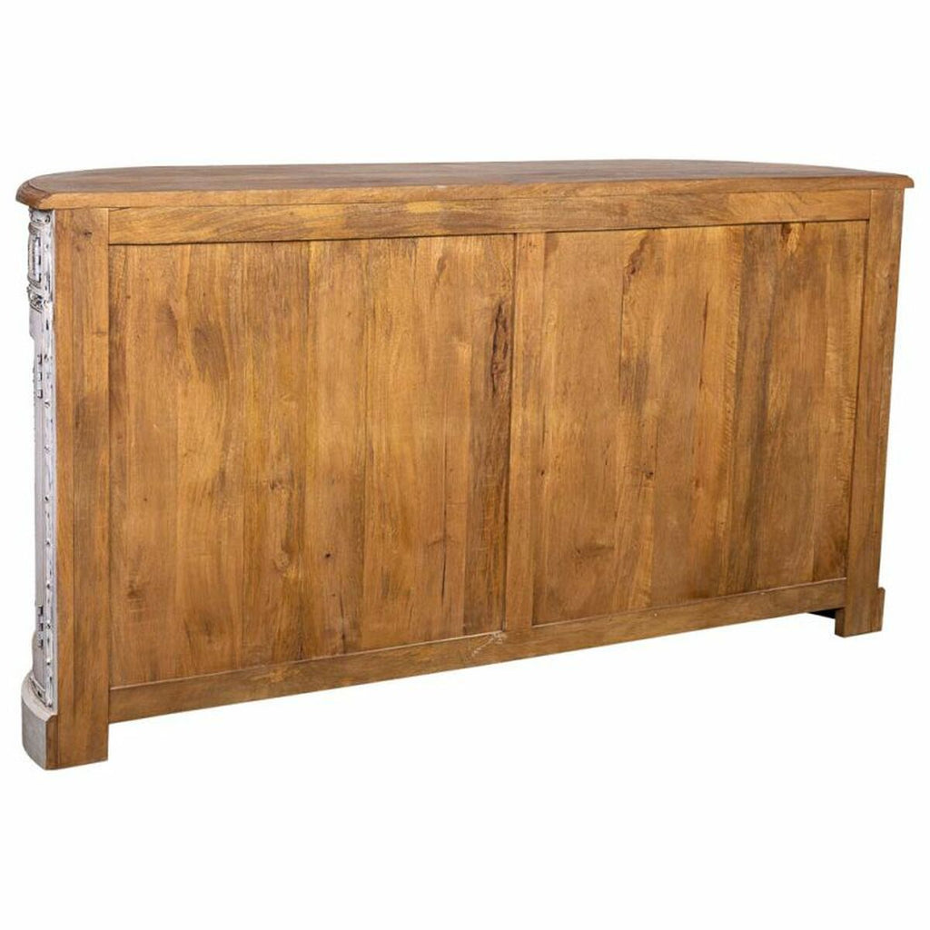 Příborník Alexandra House Living bílý hnědý mosaz mango dřevo 45 x 177 x 91 cm – obrázek 4