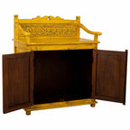 Komoda Alexandra House Living žlutá dřevo 42 x 70 x 85 cm – obrázek 2