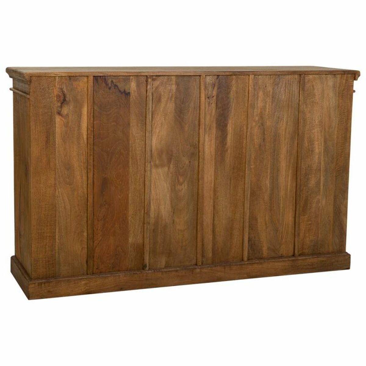 Příborník Alexandra House Living hnědý dřevo sklo 40 x 100 x 170 cm 4 dvířka – obrázek 5