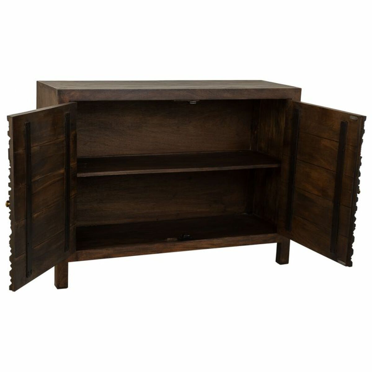 Komoda Alexandra House Living hnědá dřevo 40 x 90 x 120 cm – obrázek 2