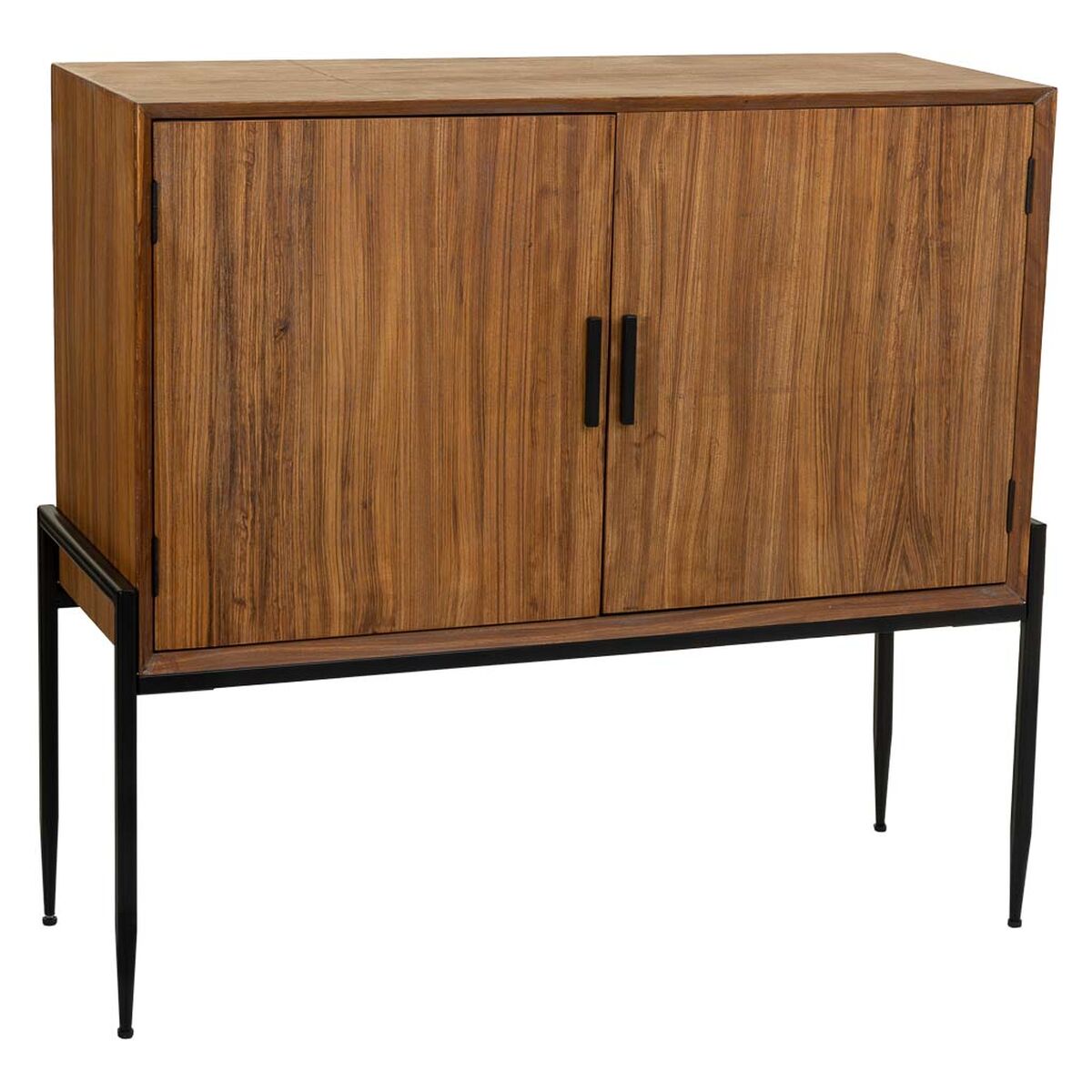 Komoda Alexandra House Living hnědá železná deska jedlové dřevo 40 x 99 x 110 cm – obrázek 2
