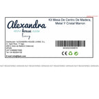 Stolní dekorace Alexandra House Living Hnědá Železo Jedlové dřevo Tvrzené sklo 99 x 40 x 99 cm – obrázek 8