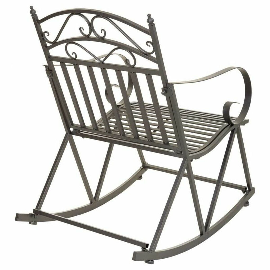Houpací křeslo Alexandra House Living hnědé, železo 24 x 45 x 24 cm – obrázek 4