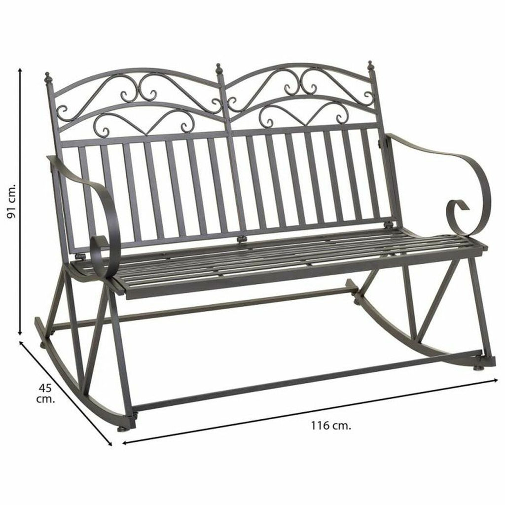 Pohovka Alexandra House Living hnědá 24 x 48 x 24 cm houpací křeslo – obrázek 3