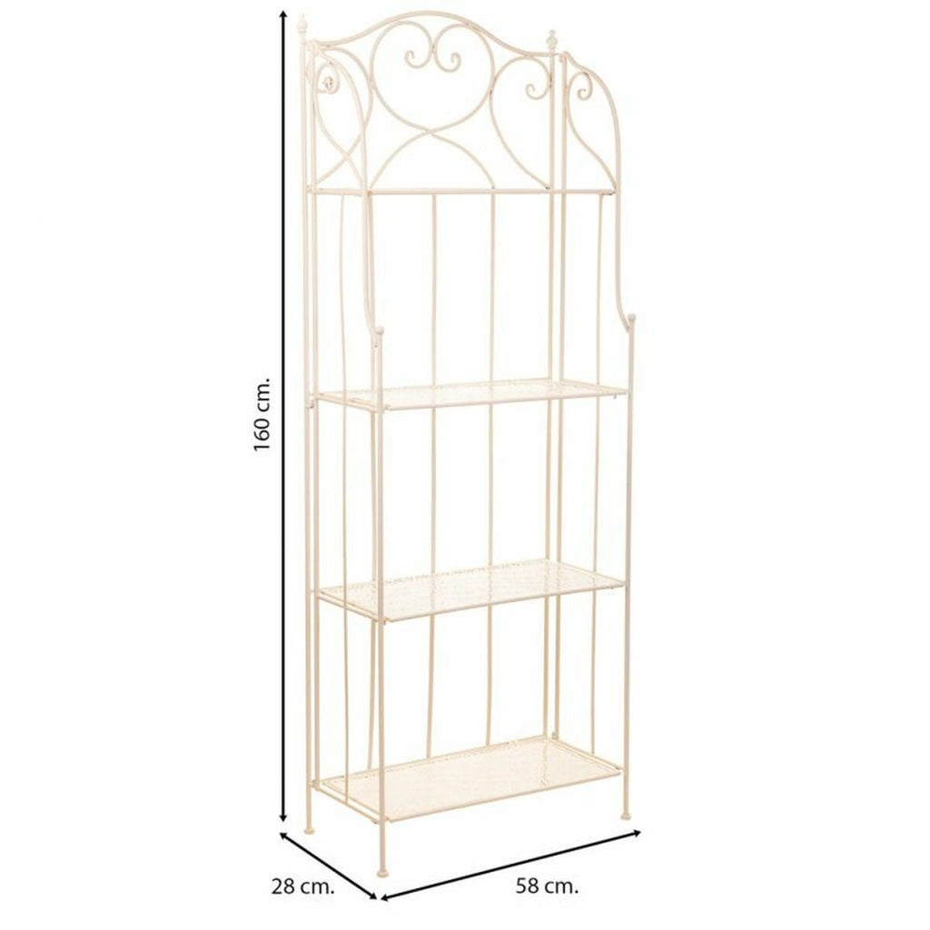 Regál Alexandra House Living bílý kov železo 28 x 70 x 28 cm – obrázek 4