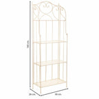 Regál Alexandra House Living bílý kov železo 28 x 70 x 28 cm – obrázek 4