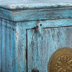 Noční stolek Alexandra House Living černý/šedý 35 x 60 x 55 cm – obrázek 7