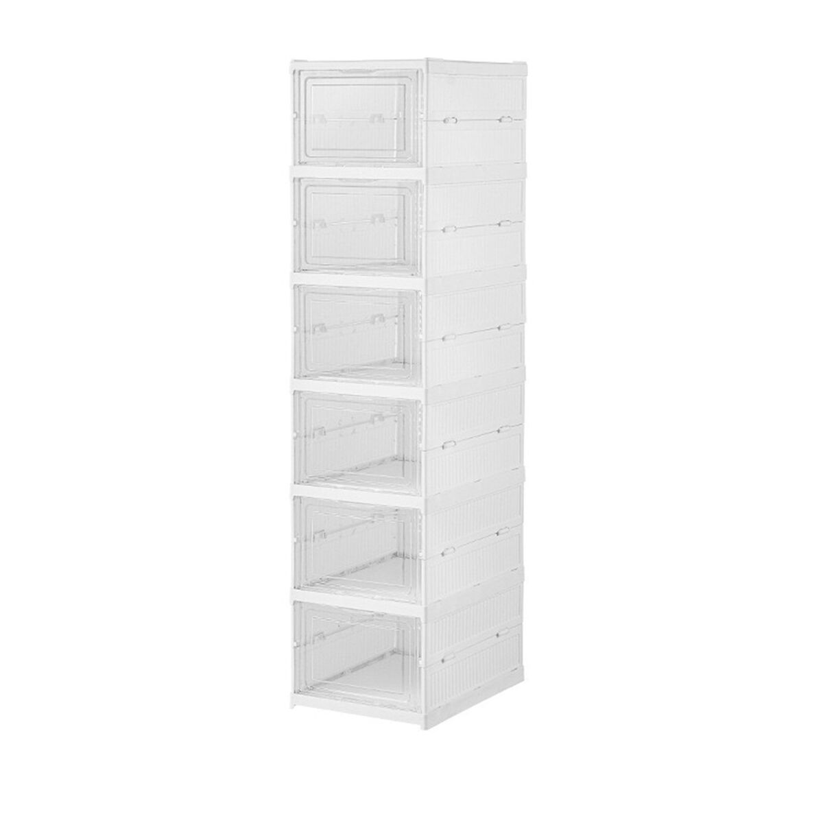 Botník Fulmo bílý, tvrdý plast, 25,5 x 34,5 x 105 cm