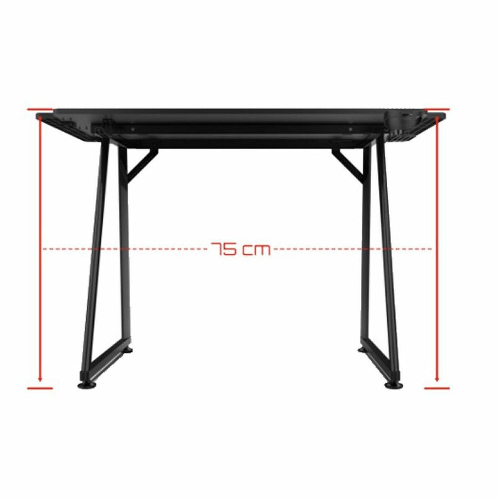 Psací stůl GAMING DRIFT DRDZ75 černá/červená 100 x 60 cm – obrázek 3