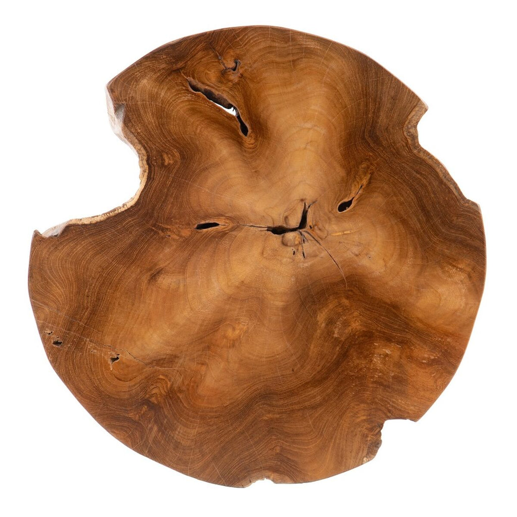Příruční stolek přírodní černý teak 50 x 50 x 40 cm – obrázek 7