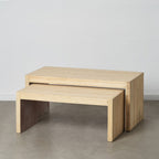 Stolní dekorace 110 x 55 x 50 cm dřevo 2 kusy – obrázek 2
