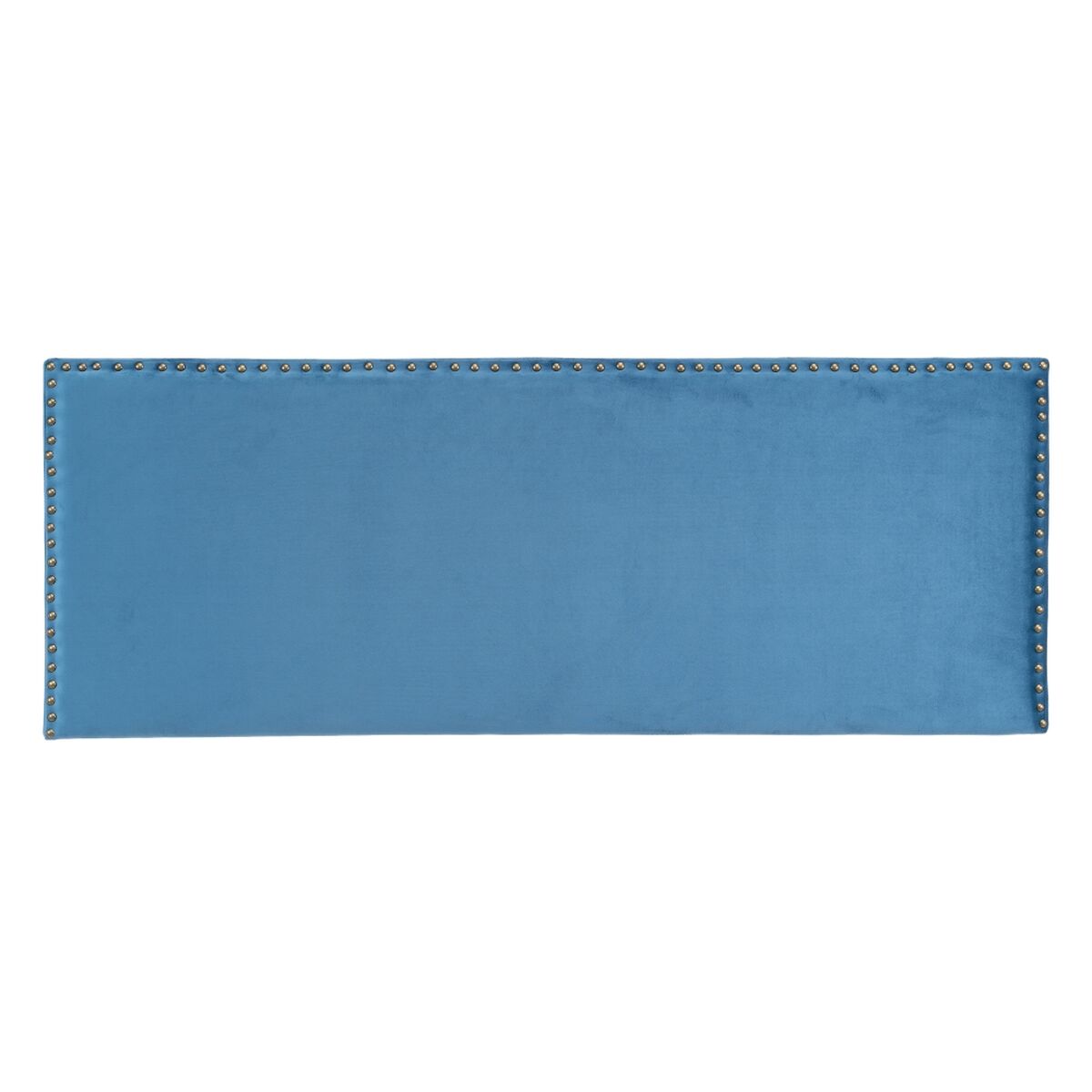 Čelo postele 160 x 6 x 60 cm syntetické tkaniny modré