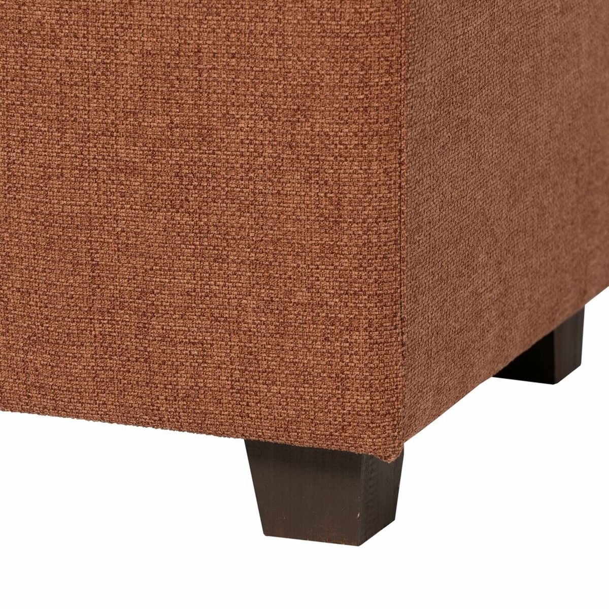 Truhla 102 x 41 x 43 cm syntetická tkanina dřevo 43x104x46 cm tmavě červená – obrázek 2
