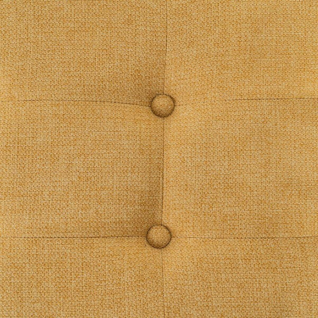 Truhla 102 x 41 x 43 cm syntetické tkaniny Dřevo 43x104x46 cm Hořčicová – obrázek 3