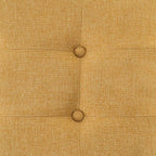 Truhla 102 x 41 x 43 cm syntetické tkaniny Dřevo 43x104x46 cm Hořčicová – obrázek 3