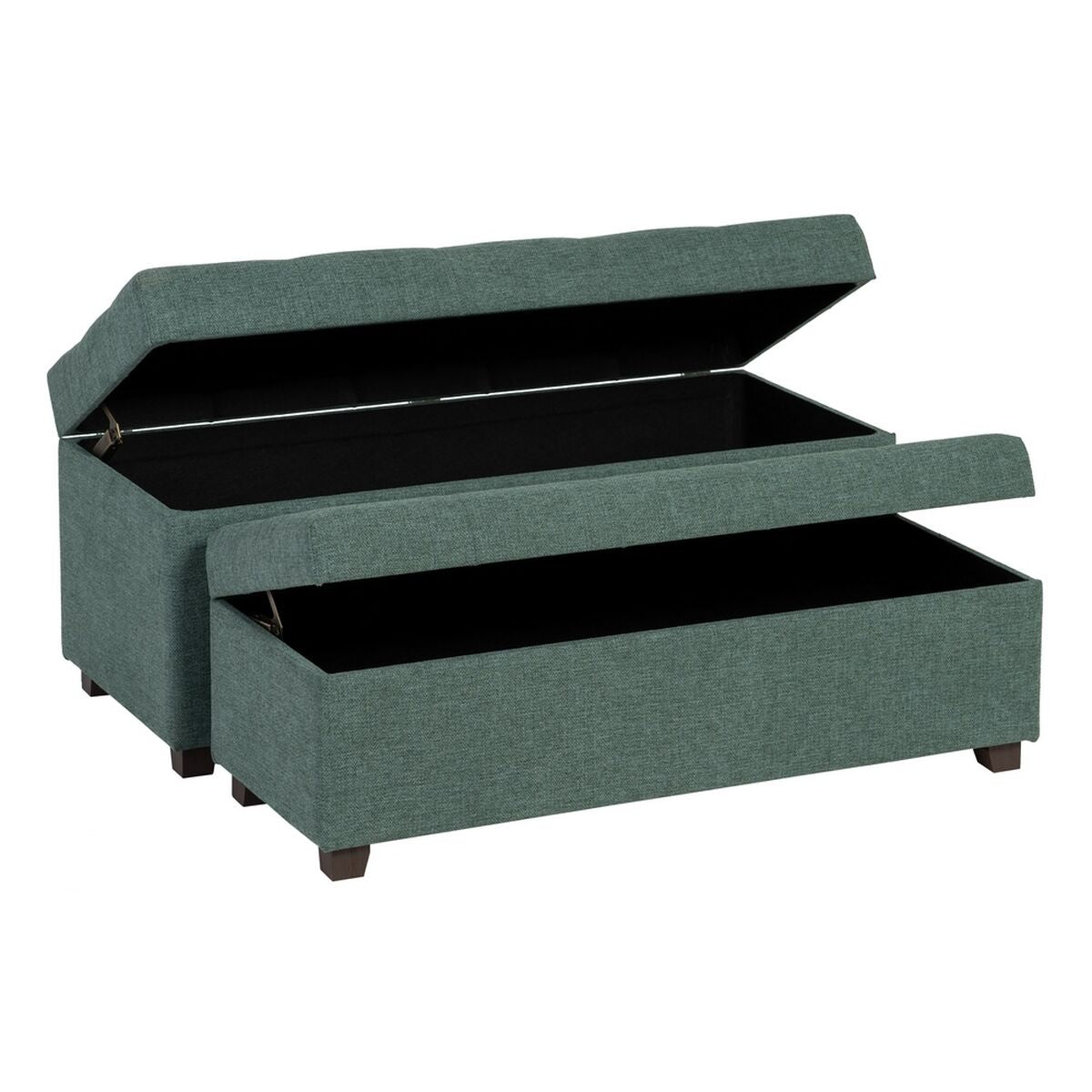 Truhla 102 x 41 x 43 cm syntetické látky dřevo 43x104x46 cm zelená – obrázek 8