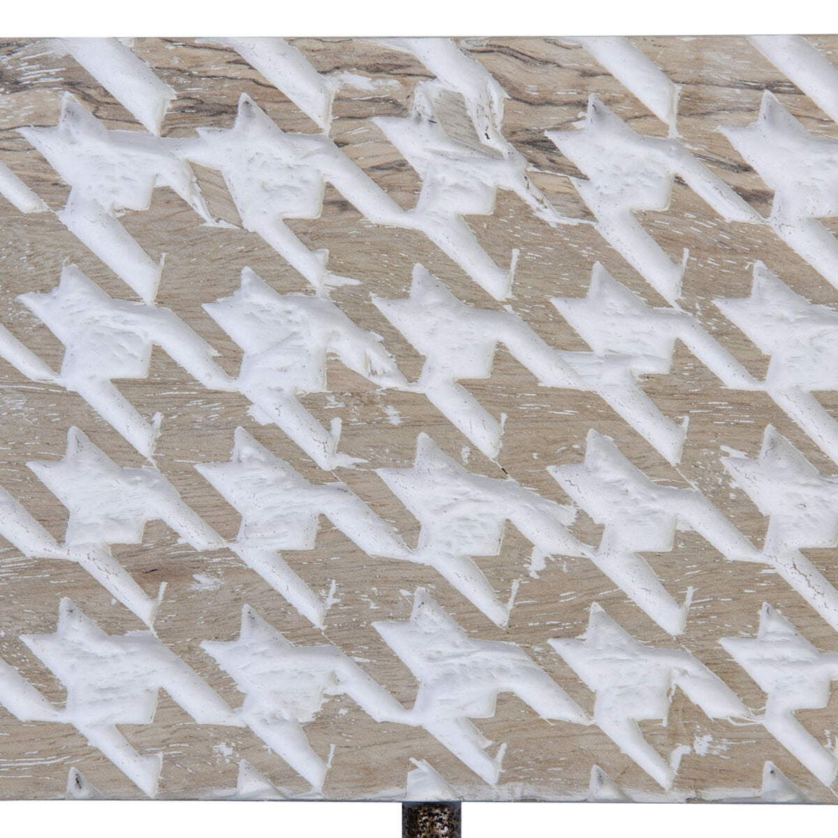 Nástěnný věšák 38 x 7 x 17 cm kov dřevo – obrázek 4