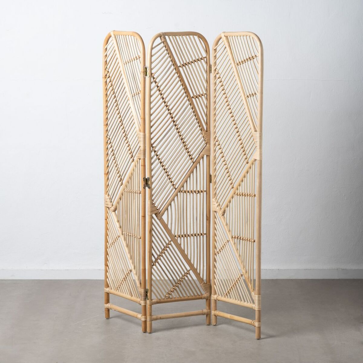 Španělská zástěna přírodní ratan 120 x 4 x 168,5 cm – obrázek 2