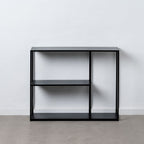 Regál SQUARE černý ocel 100 x 30 x 81 cm – obrázek 6