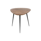 Sada 3 stolů černá přírodní železné akátové dřevo 86 x 81 x 43 cm (3 kusy) – obrázek 3