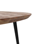 Sada 3 stolů černá přírodní železné akátové dřevo 86 x 81 x 43 cm (3 kusy) – obrázek 8