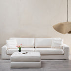 Puf krém 100 x 80 x 44 cm – obrázek 7