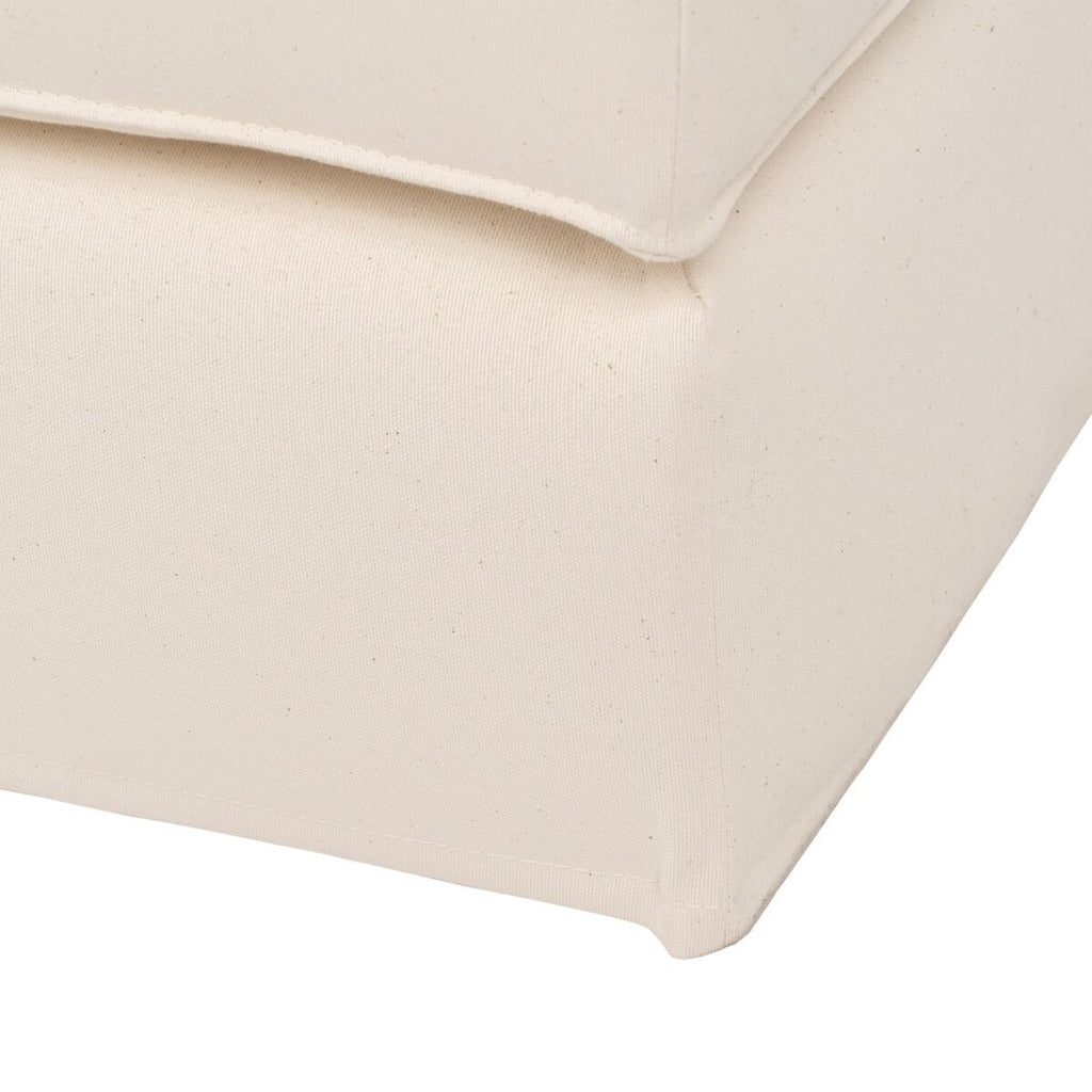 Puf krém 100 x 80 x 44 cm – obrázek 2