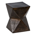 Malý odkládací stolek bronz hliník 30 x 30 x 41 cm