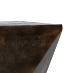 Malý odkládací stolek bronz hliník 30 x 30 x 41 cm – obrázek 4