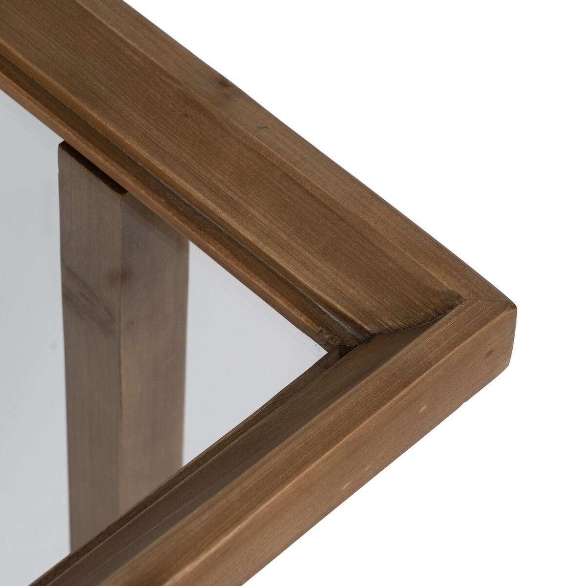 Odkládací stolek přírodní Tvrzené sklo Jedlové dřevo 50 x 38 x 60 cm – obrázek 5