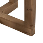 Odkládací stolek přírodní Tvrzené sklo Jedlové dřevo 50 x 38 x 60 cm – obrázek 2