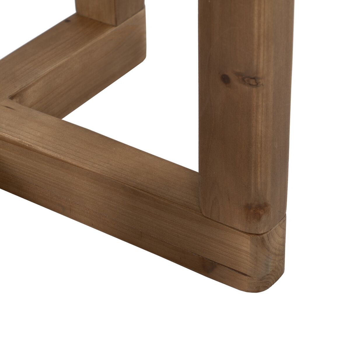 Odkládací stolek přírodní Tvrzené sklo Jedlové dřevo 50 x 38 x 60 cm – obrázek 2