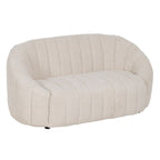 Pohovka béžová polyester železo 146 x 84 x 66 cm