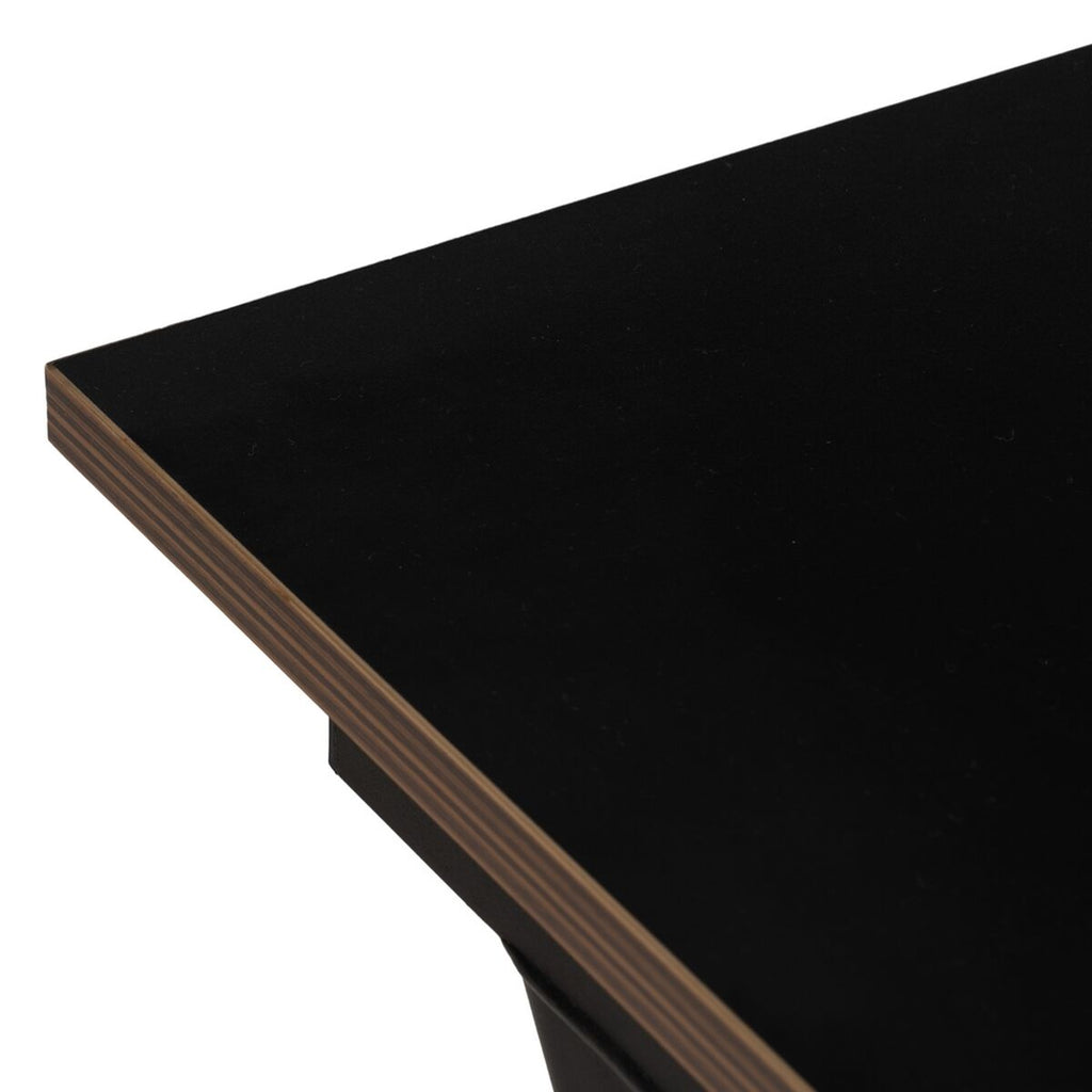 Psací stůl černý dřevo MDF přírodní 120 x 60 x 75 cm – obrázek 3
