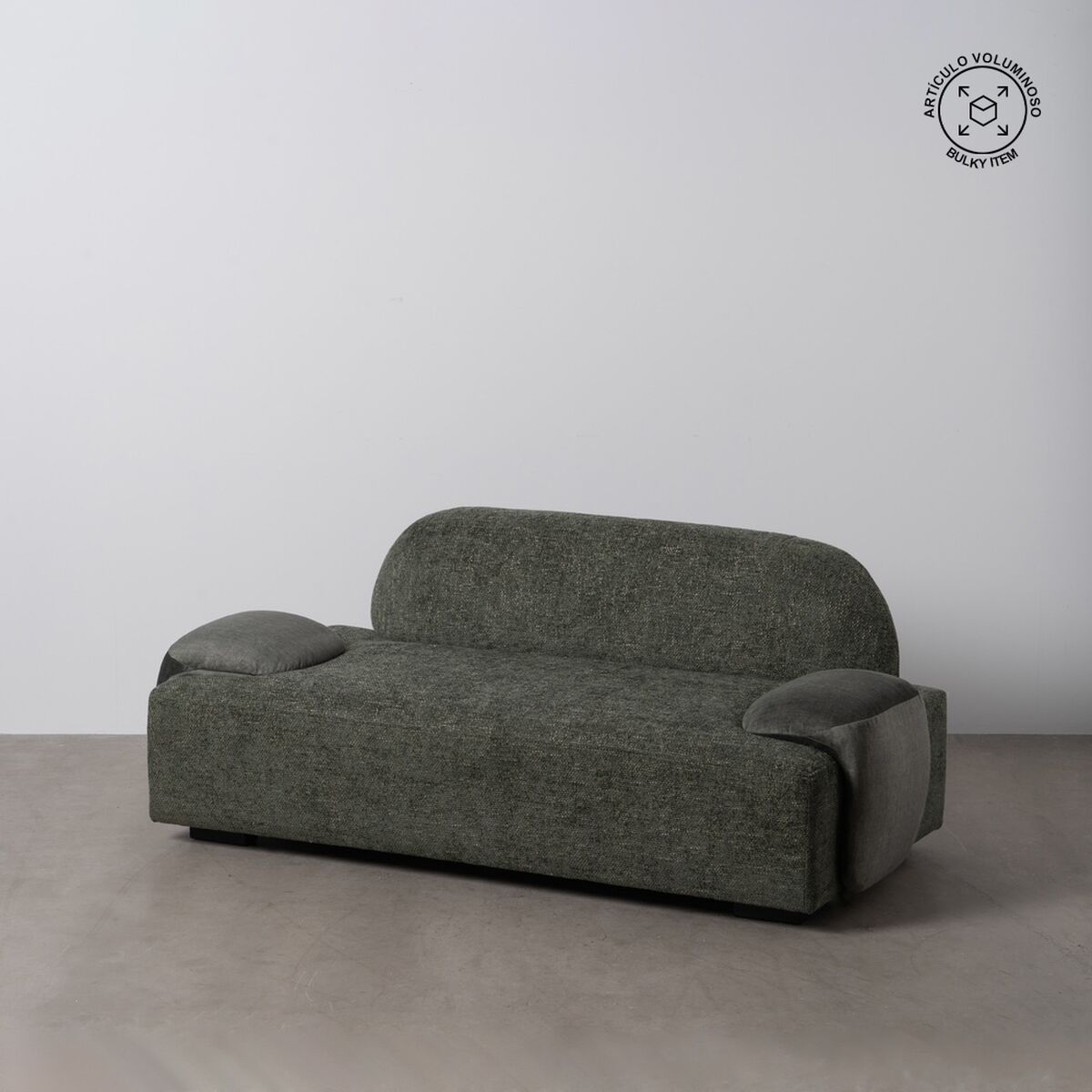 Pohovka zelená dřevo pěna 180 x 92 x 70 cm – obrázek 2