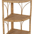 Regál béžový ratan 45 x 33,5 x 90 cm – obrázek 5