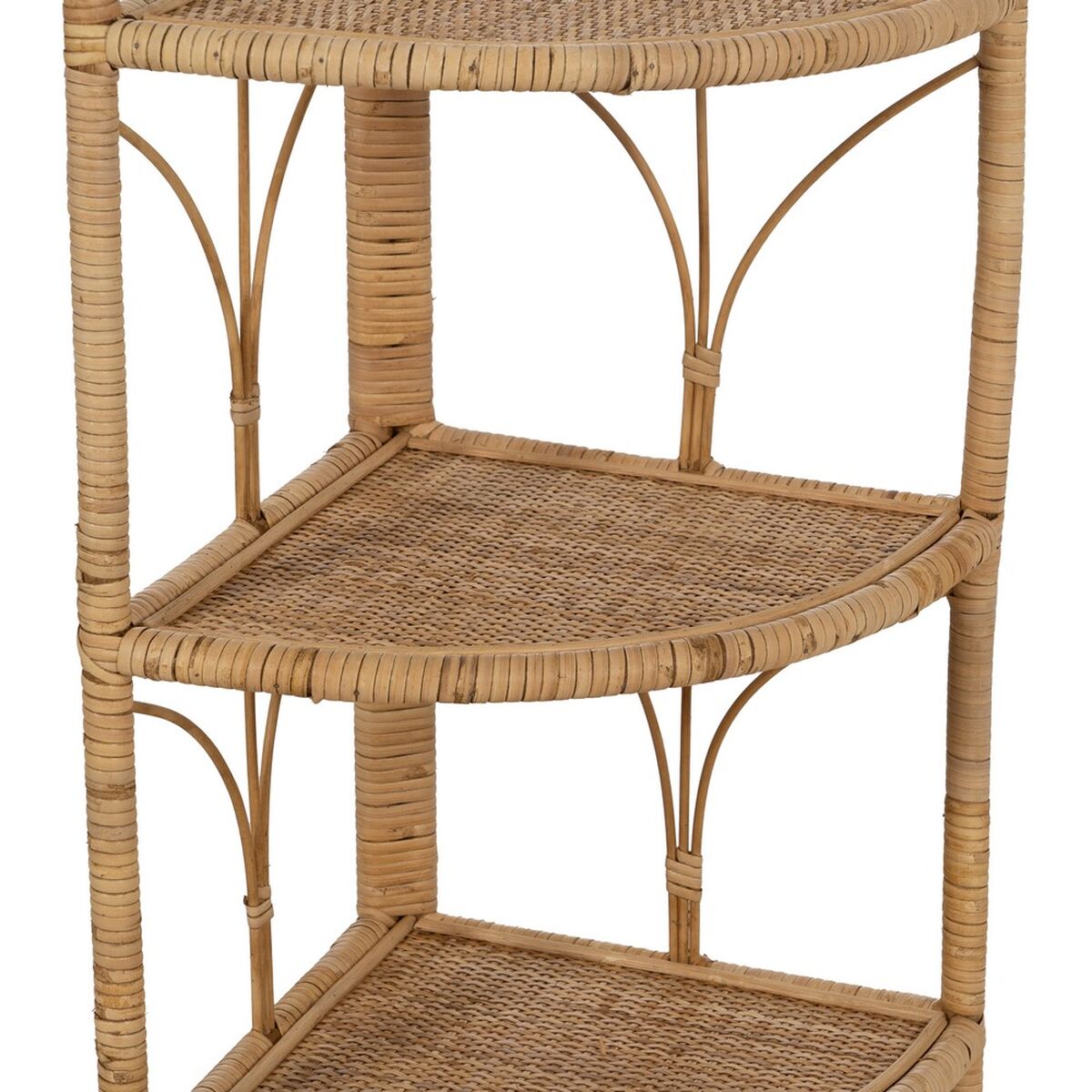 Regál béžový ratan 45 x 33,5 x 90 cm – obrázek 5
