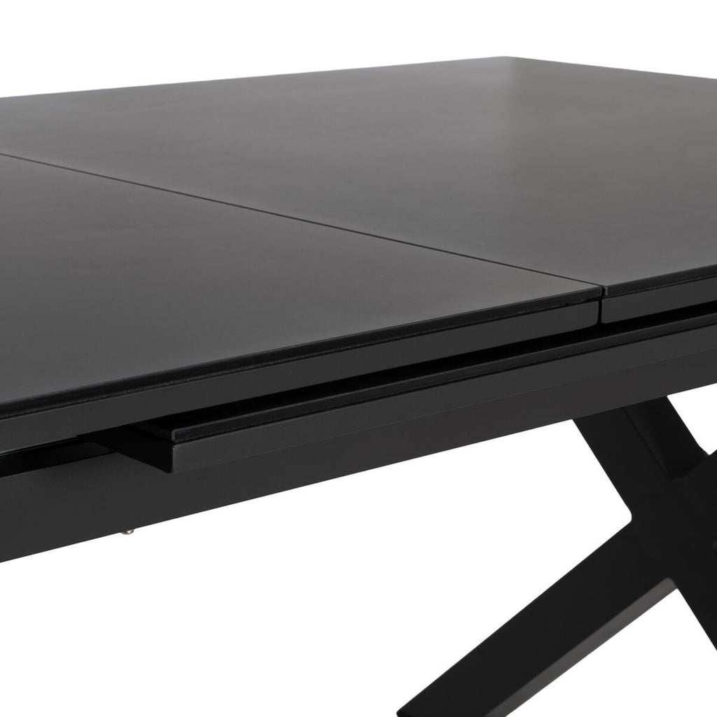 Jídelní stůl antracitový keramika hliník křišťál 180 x 100 x 77 cm – obrázek 4