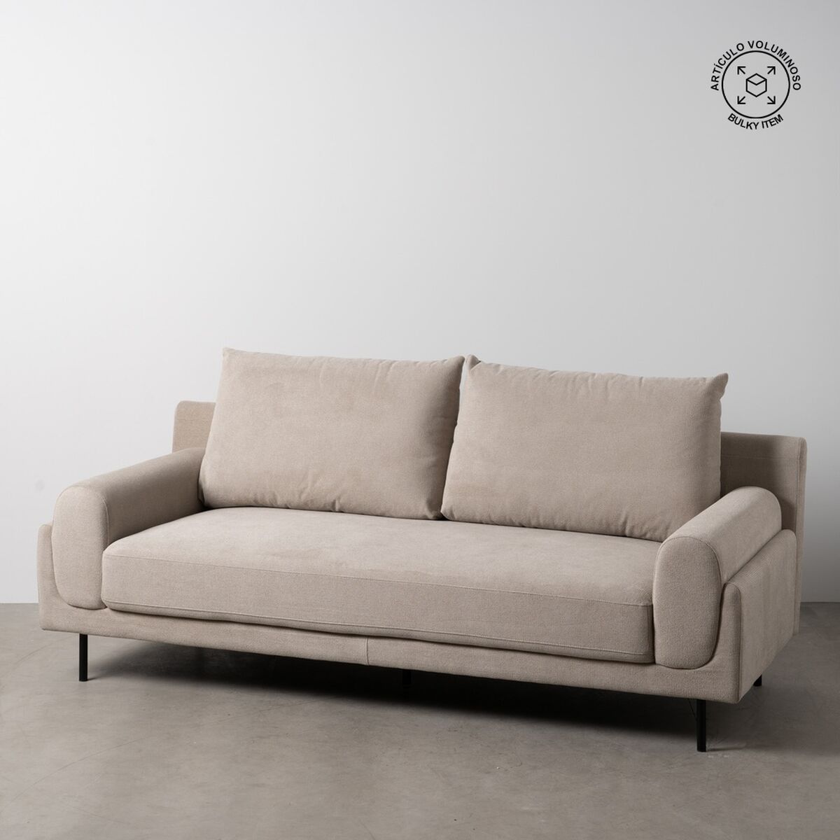 Pohovka taupe 216 x 86 x 90 cm – obrázek 2