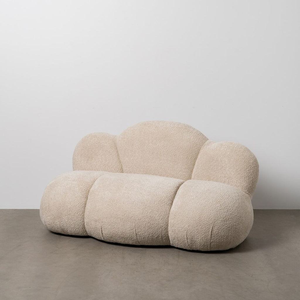 Pohovka béžová polyester borovicové dřevo 149 x 76 x 77 cm – obrázek 2