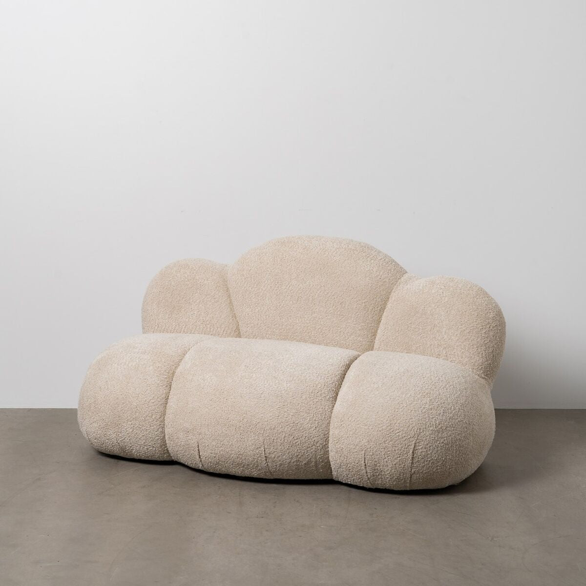 Pohovka béžová polyester borovicové dřevo 149 x 76 x 77 cm – obrázek 2