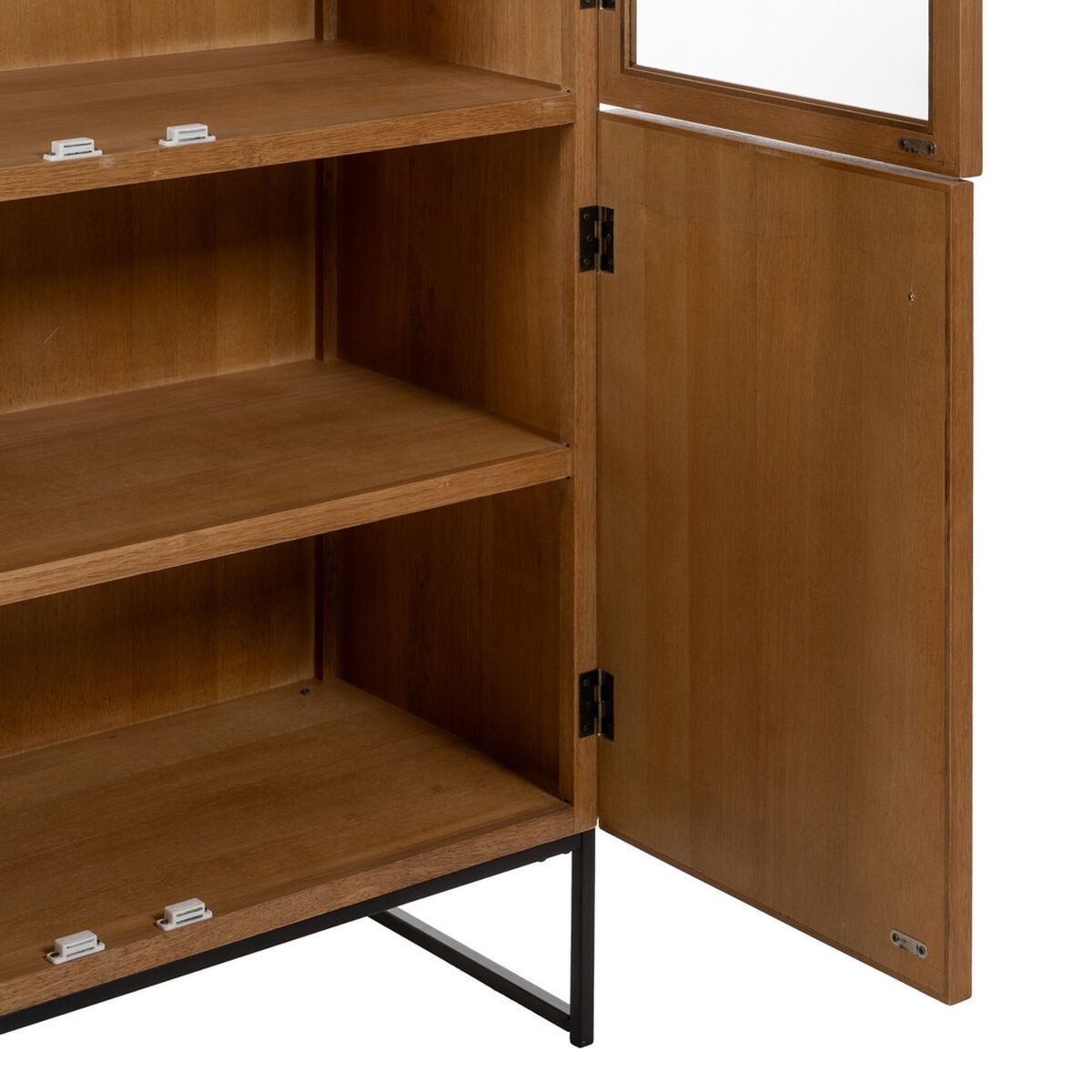 Stojan MARIGNI černý přírodní krystal železo dřevo MDF 84,5 x 42,5 x 198 cm – obrázek 5