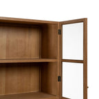 Stojan MARIGNI černý přírodní krystal železo dřevo MDF 84,5 x 42,5 x 198 cm – obrázek 6