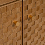 Stojan MARIGNI černý přírodní krystal železo dřevo MDF 84,5 x 42,5 x 198 cm – obrázek 8