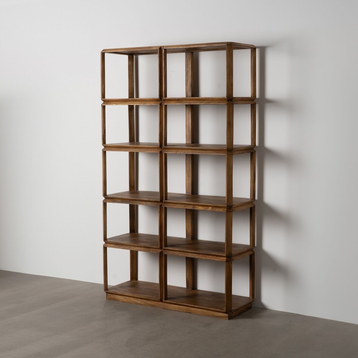 Regál hnědý mangové dřevo 155 x 42 x 195 cm – obrázek 2