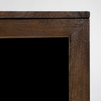 Prezentační stojan hnědá, křišťálová, mangové dřevo 80 x 40 x 140 cm – obrázek 8
