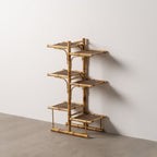 Regál béžový bambus 57 x 32 x 100 cm – obrázek 2