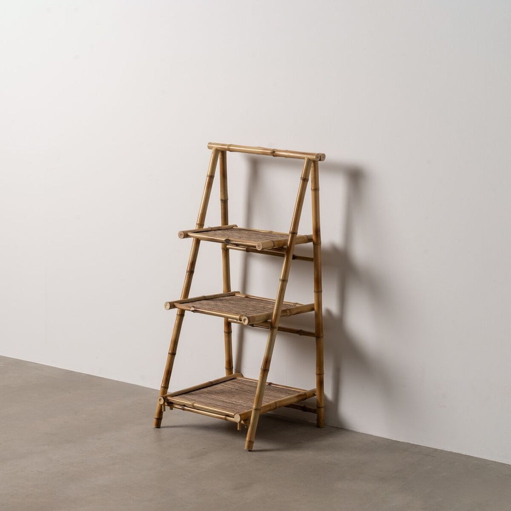 Regál béžový bambus 48 x 45 x 100 cm – obrázek 2